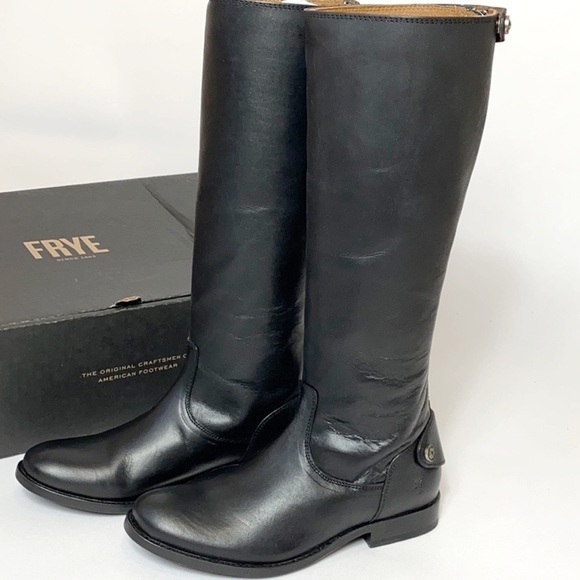 Frye Melissa black button back zip boots 5.5 - Picture 1 of 6
